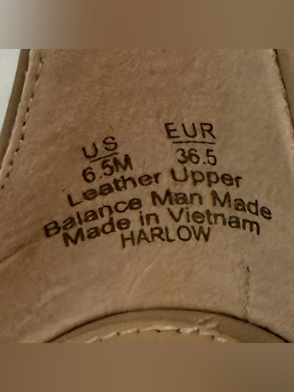 New Sam Edelman Harlow NUDE Leather Pumps Size 6.5 NIB - Picture 3 of 7